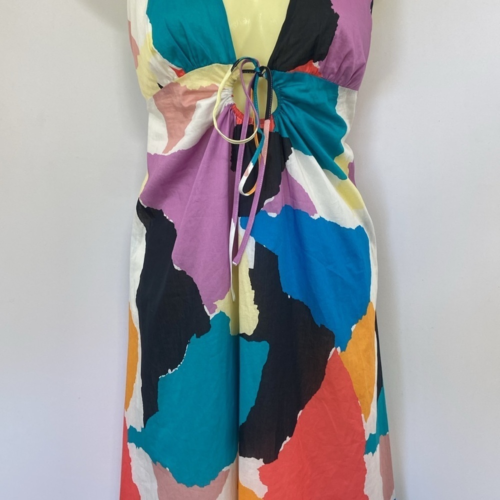 Rail's Sabina Colorblock Midi Dress Sz Large - Picture 3 of 8